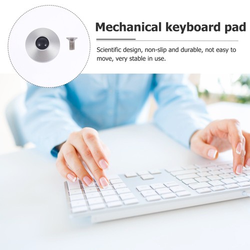 2 Pcs Tastaturfußpolster Tastaturmontage Tastaturständer Für Den Desktop - Bild 7 von 12