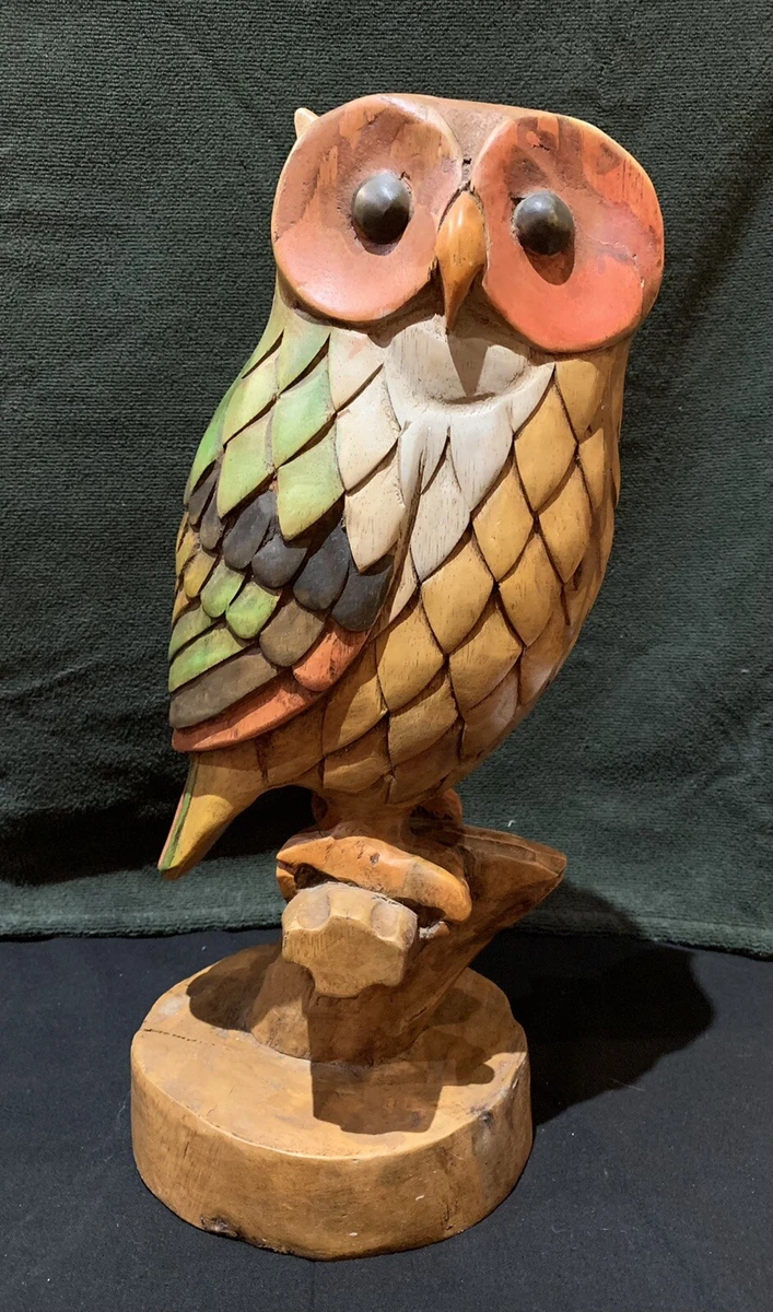 Owl wood sale carving