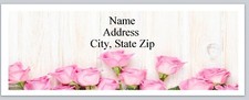 Personalized Address Labels Pink Rose P 525