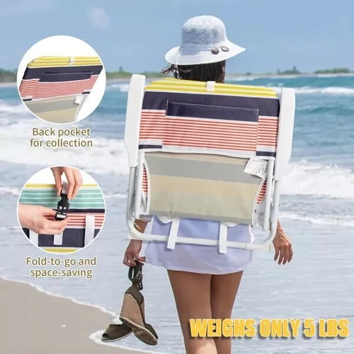 100kg 56*60*63cm Oxford Cloth White Iron Frame Beach Chair Color Small Size - Picture 3 of 6