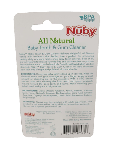 Pasta de dientes para bebé Dr. Talbot's inspirada naturalmente con Citroganix y silicona - Imagen 2 de 2