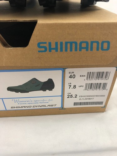 Shimano XC5W SH-XC502 Women's MTB Shoes EU 40 US 7.8 Sea Green - Picture 2 of 5