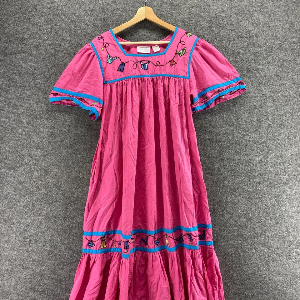 Ночное платье Cabernet женское L большое розовое квадратный вырез короткий рукав хлопок для сна - Изображение 3 из 4