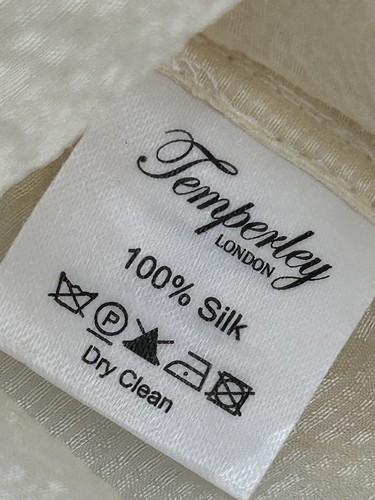 TEMPERLEY LONDON Cream Sheer Silk Boho Peasant Blouse M L - Picture 9 of 13
