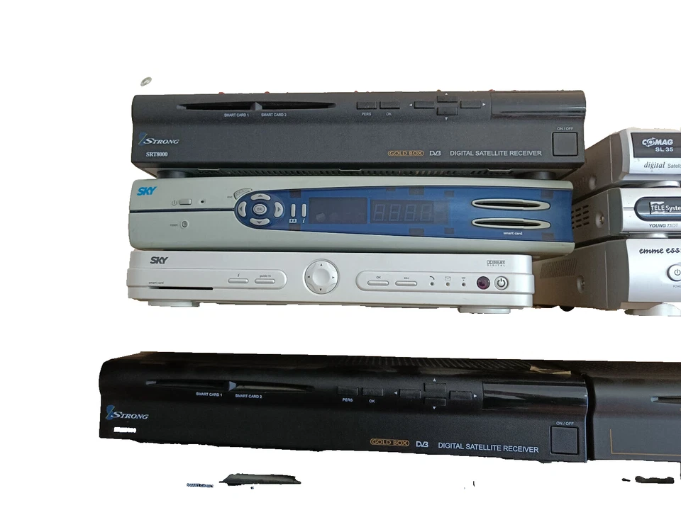 stock 19 decoder satellitari GOLDBOX  e DTT usati - Immagine 2 di 3