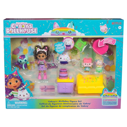 Gabby's Cat Dollhouse Birthday Cakey Cat Gabby's Dollhouse Set Figuren + Zubehör - Bild 10 von 10