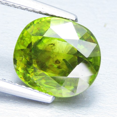 Cojín de Titanita Esfena Natural Brillante 5.96Cts Corte Piedra Preciosa Suelta Ref-VIDEO - Imagen 9 de 9