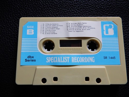 CHOPIN - POLONAISEN 1-7 CHERKASSKY & 24 PRELUDES Op 28/ARGERICH CASSETTE TAPES - Picture 7 of 7