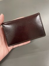 Calling Card Case Old Leather Dark Brown BOSCA