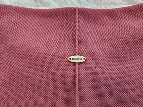 Barbour Women's Size 8 Maroon Murray Overlayer Sweater Pullover Top Tartan WBWB - Picture 15 of 21