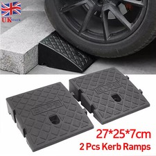 2X Heavy Duty Kerb Ramp Portable Curb Ramps for Doorways Wheelchair Bicycles Car
