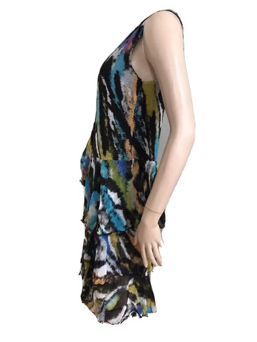 MATTHEW WILLIAMSON H&M RARE CHIFFON SILK RUFFLE DRESS SMALL UK 8 US 4 SMALL BNWT - Picture 10 of 13