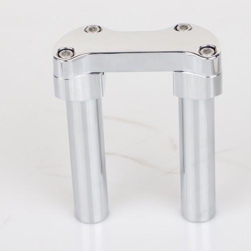 Chrome 6" Handlebar Riser 1" Top Clamp For Harley Road Glide Softail Sportster - Picture 6 of 15