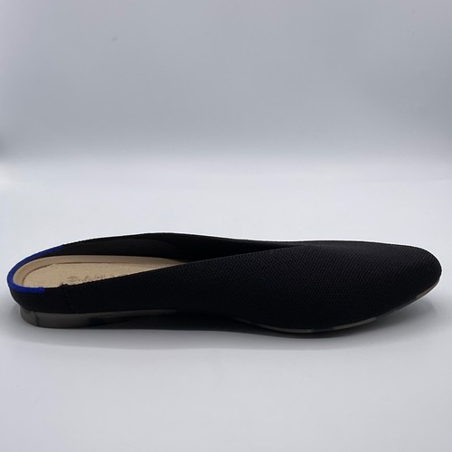 Rothy’s Größe 9 W schwarz The Almond Demi Pantolette Slipper spitz Strick Ballerinas - Bild 4 von 18
