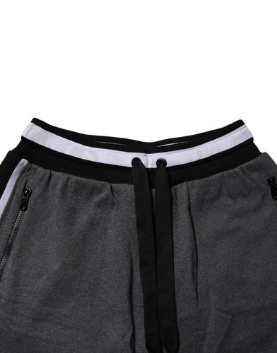 DOLCE & GABBANA Shorts Dark Gray Cotton Bermuda Sweatshorts IT48/W34/M 820usd - Picture 4 of 6
