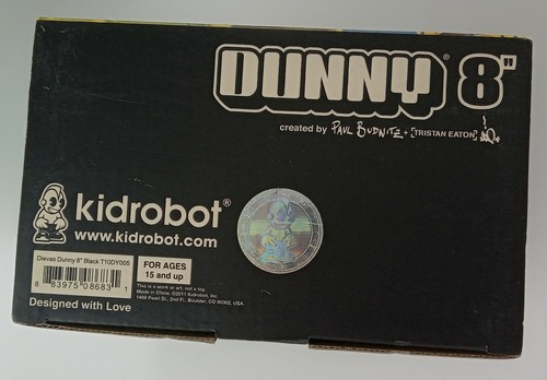 Kidrobot Dievas Black Owl 8" Vinyl Dunny Kunst Figur Nathan Jurevicius Scarygirl - Bild 11 von 12