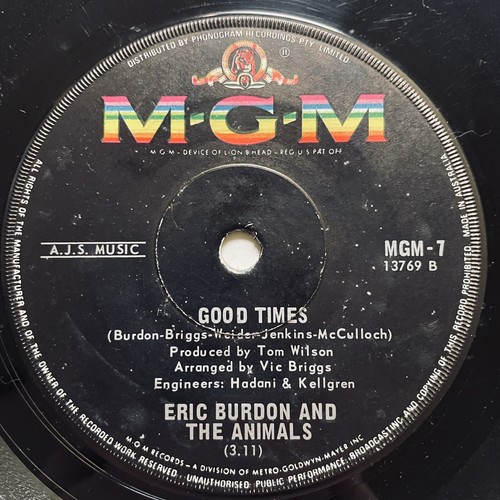 Eric Burdon And The Animals San Francisco Nights Vinyl Record 7” 45 RPM MGM-7 68 - Picture 4 of 24