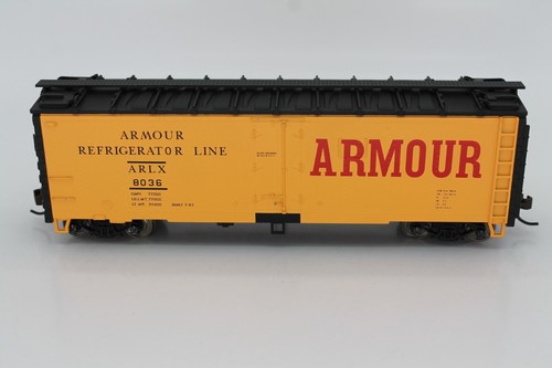 HO MODEL POWER METALTRAIN ARMOUR ARLX 40' REFRIGERATED CAR ROAD NO. 8036 - Picture 3 of 3