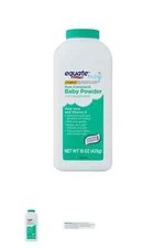 Equate Pure Cornstarch Baby Powder Hypoallergenic, Aloe Vera Vitamin E, 15 oz
