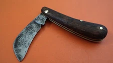 antique german folding pruning knife Dittmar henl on india stahl rare brand