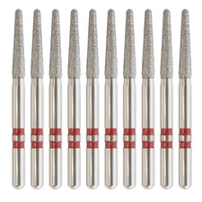 Dental Diamond Burs Zirconia Cutting Bur  Z856/016F Round End Taper Fine Grit FG