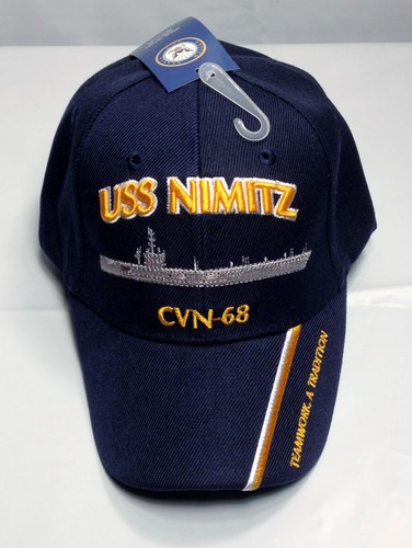 USS Nimitz CVN 68 Ball Cap Embroidered 