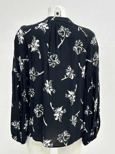 Ex Peacocks Ladies Button Up Floral Print Blouse Size 10 - Picture 5 of 9