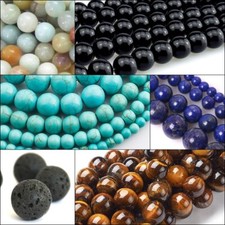 Edelstein Perlen 4/6/8/10 mm Kugel Schmuckstein Halbedelstein Naturstein Wahlen