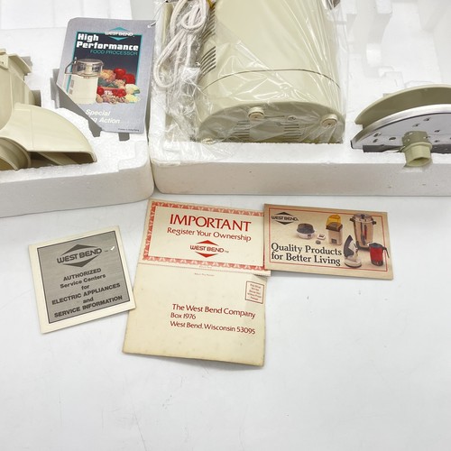 BNIB West Bend High Performance Food Processor - Slicer Chopper 6500 NOS Vintage - Picture 5 of 10