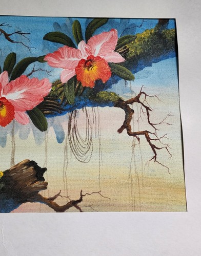 Thep Thai Painting Floral Beach on Canvas Signed - Picture 13 of 16