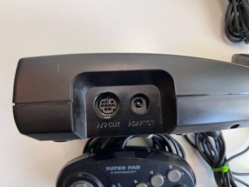 Consola de videojuegos Sega Genesis 3 negra MK-1461 OEM alimentación y AV - Imagen 6 de 7