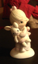 Precious Moments - Jesus Loves Me - Girl Figurine