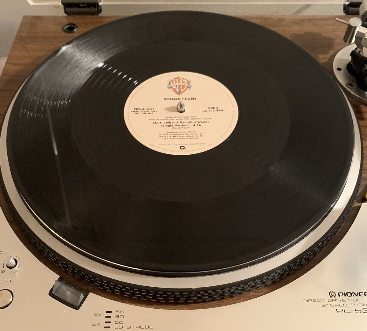 1982 Donald Fagen I.G.Y. Rare 12” PROMO single mint vinyl
