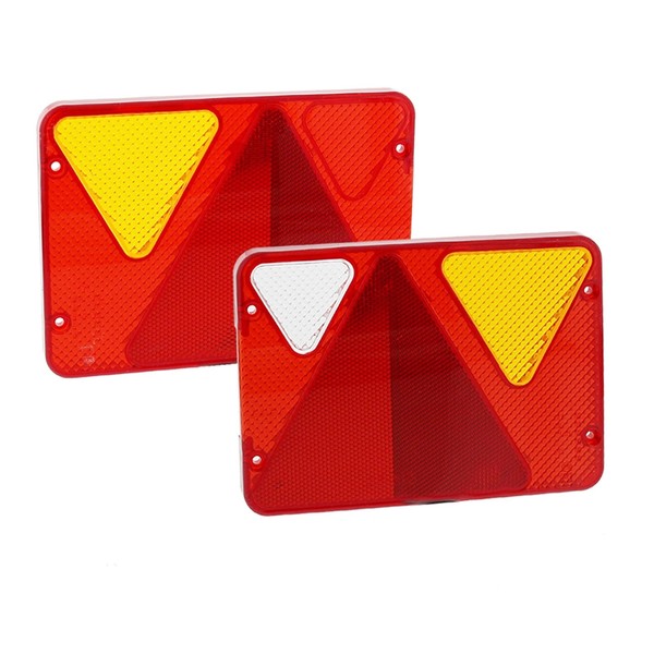 Aj.Ba Lichtscheiben-Set RL80 Links Und Rechts AnhäNger Ersatzglas Trailer PKW-image