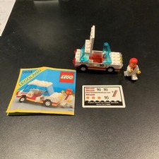 Vintage LEGO 6634 Shell Oil Stock Car COMPLETE with Manual + New Sticker Sheet