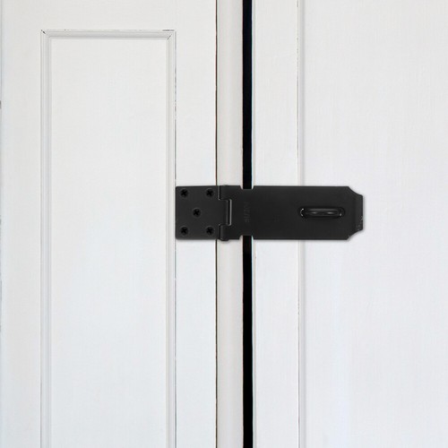 2 juegos de cerradura de cerradura de bisagra de valla de puerta de granero para puerta exterior - Imagen 12 de 12