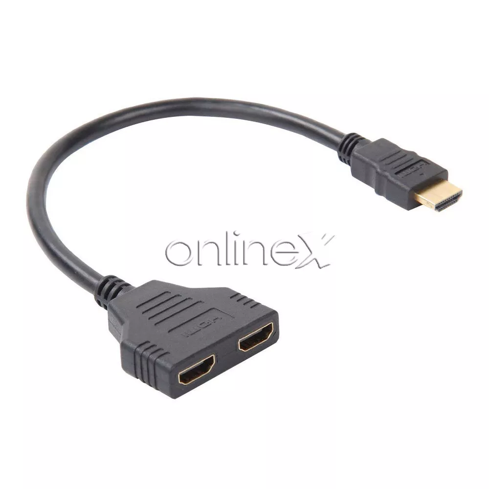 Cable Adaptador HDMI Macho a Doble HDMI Hembra 25 Cm Full HD a3408