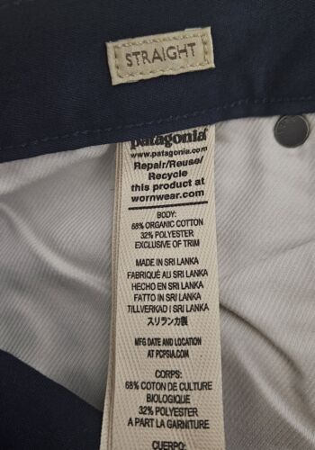Patagonia Men's Performance Twill Jeans Navy Size 30x32 New - Picture 13 of 14