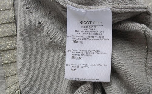 Tricot Chic N147 Vestido Mujer US 6 Lana Larga Cachemira Mezcla Elástico Cuello - Imagen 8 de 9