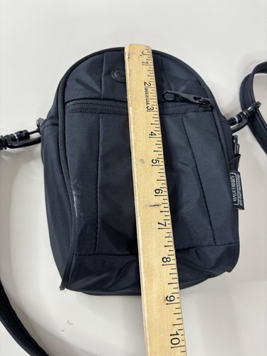 Pacsafe Black Crossbody Bag Exomesh Travel Purse Anti-Theft RFID Safe Airport - Picture 8 of 12