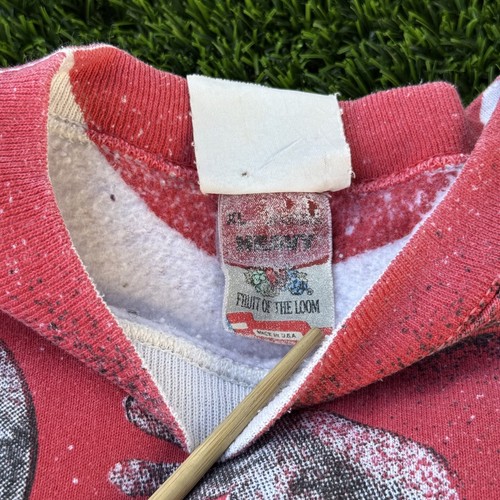 Vintage Michael Jordan Magic Johnson AOP Sweatshirt 90s Multicolor Gr. XL - Bild 4 von 11