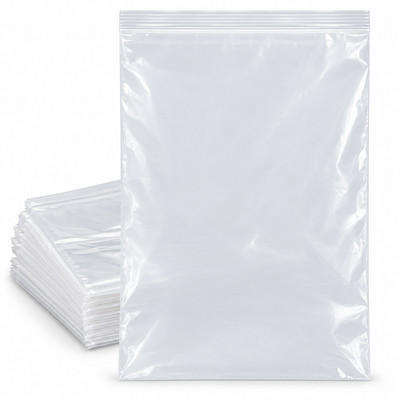 20'' x 30'' Clear 4 Mil Heavy Duty Reclosable Zip Lock Poly Bags 100/200 Pack