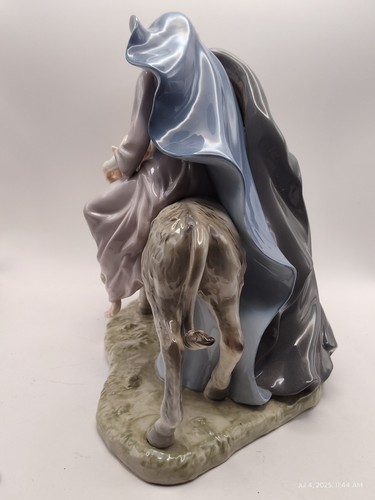 Porzellan Flucht nach Ägypten Joseph-Maria-Jesus Figur 11 Zoll - Bild 7 von 13
