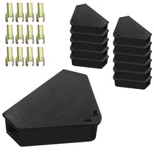 Anblak Mouse Station with Keys Black 12 Pack, Key Required Mouse Stations, Mi...