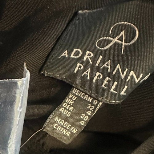 Adrianna Papell Black Grey Strapless Convertible Maxi Dress Gown Size 0 NWOT - Picture 11 of 11