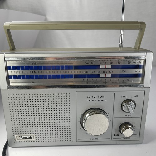Vintage Ai Rhapsody RY-225 AM/FM Portable Radio WORKS! See Video. Free Shipping - Picture 3 of 16