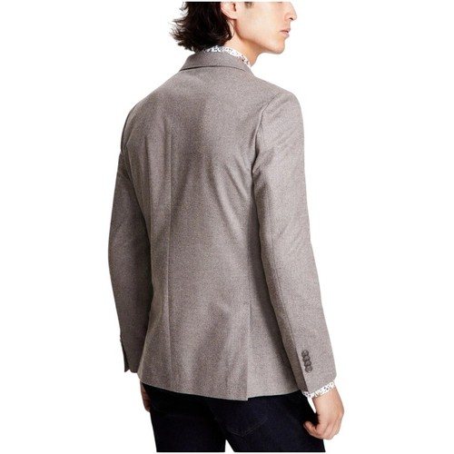 Bar III Herren hellbraun Fischgrätmuster Strick Slim-Fit Sport Mantel Anzug Jacke Größe 40 S - Bild 4 von 7