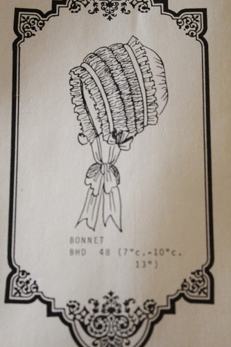 Uncut Brown House Dolls Antique Design Dress Pattern Bonnets your choice OOP - Picture 14 of 19