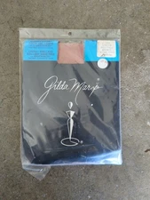 VTG DANCE TIGHTS Glossy Lycra Footless Adult Size Med Tall Gilda Marx NOS M39