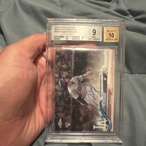 2018 Topps Chrome - Rookie Autographs Alex Verdugo #RA-AV Refractor /499 (AU, RC